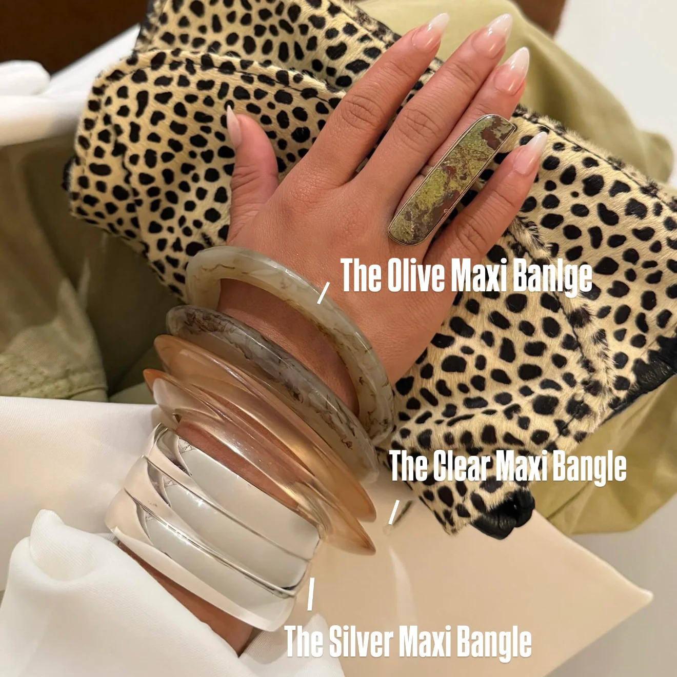 The Olive Maxi Bangle - Image 2