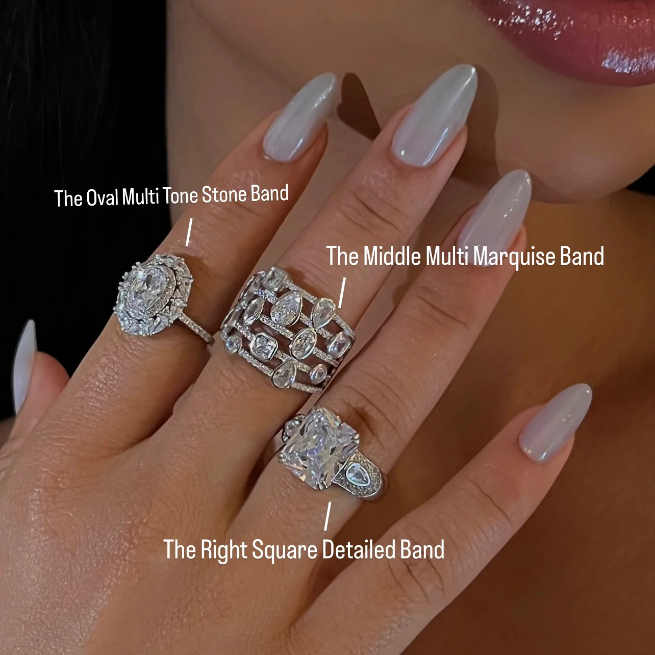 The Oval Multi Tone Stone Band - Image 2