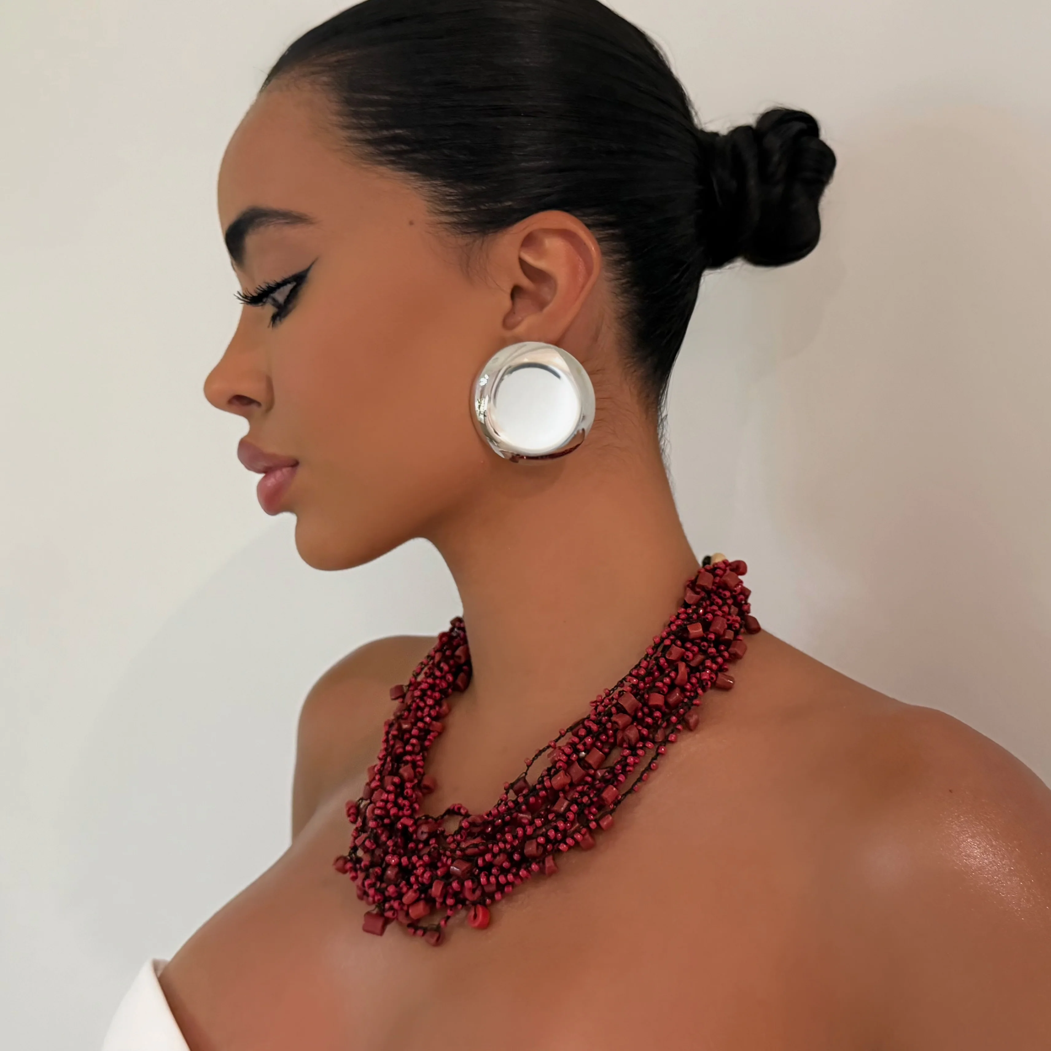 The Red Hand Beaded Necklace