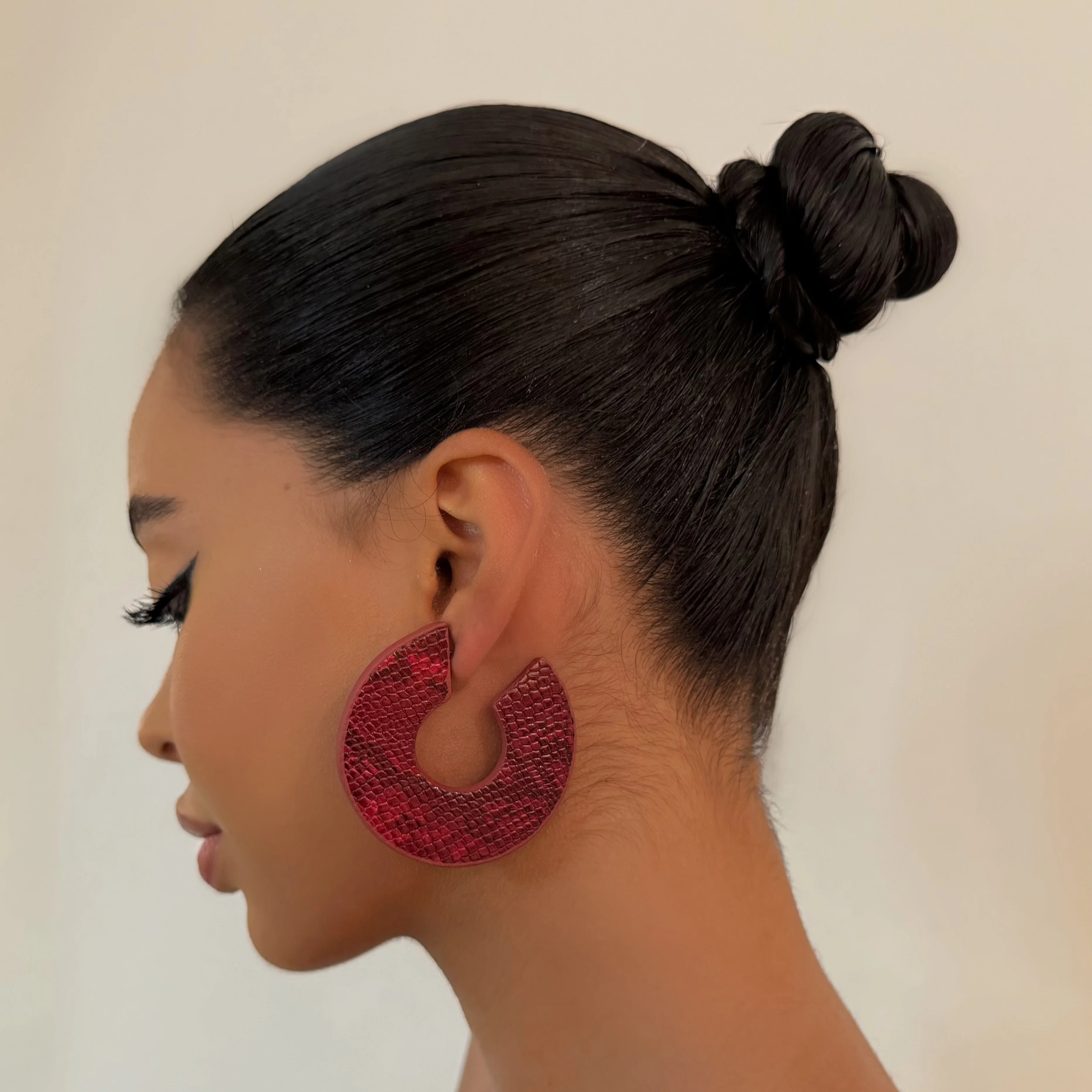 The Red Leather Hoops