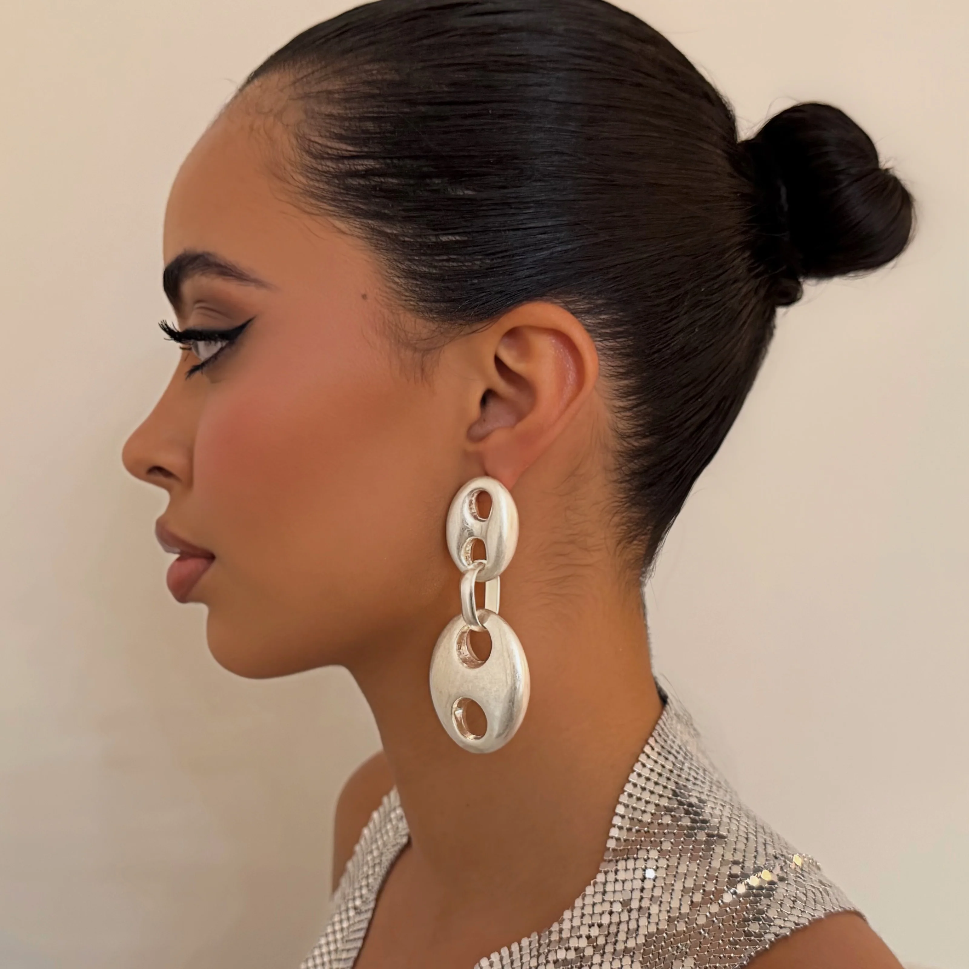 The Rope Chrome Earrings