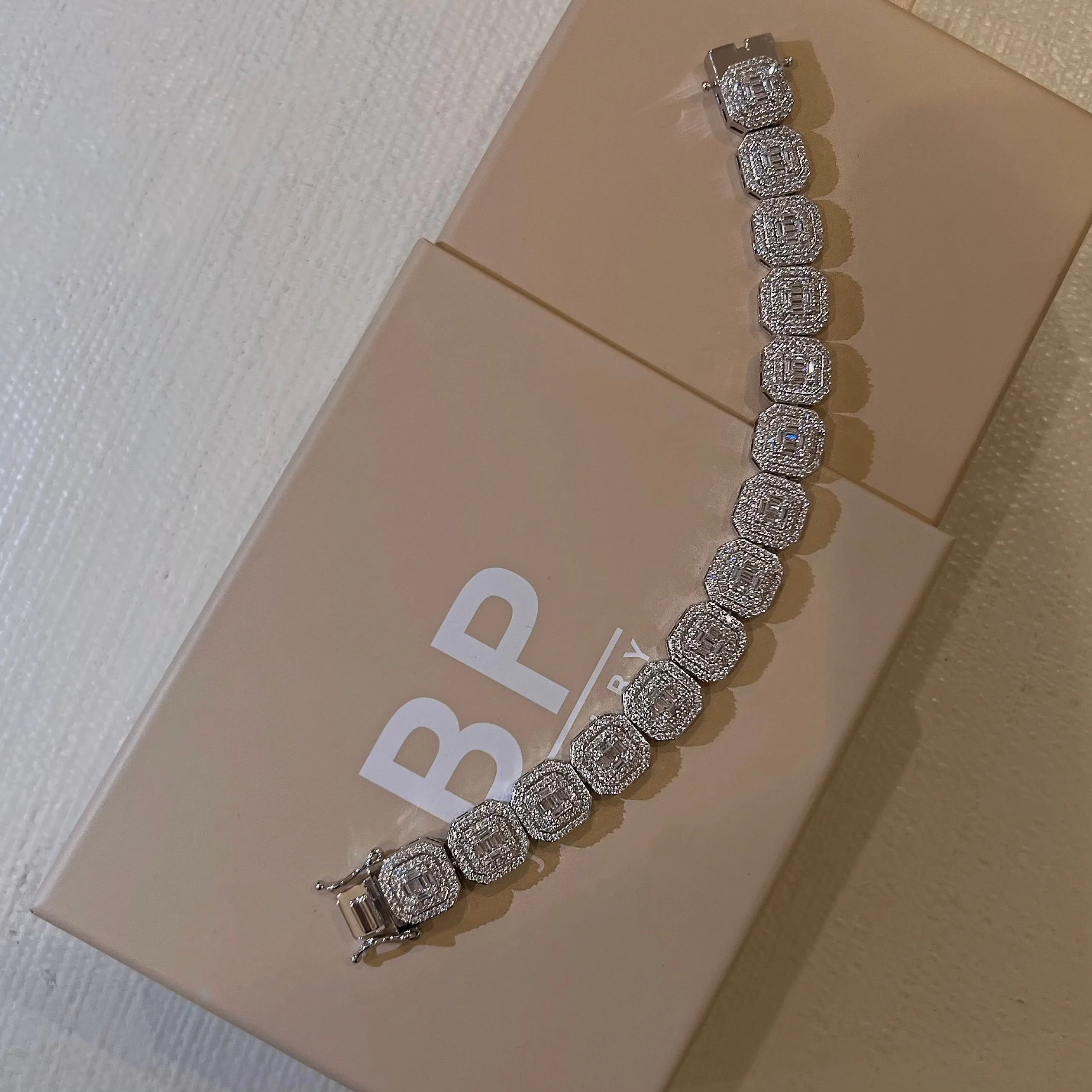 The Silver Baguette Square Bracelet