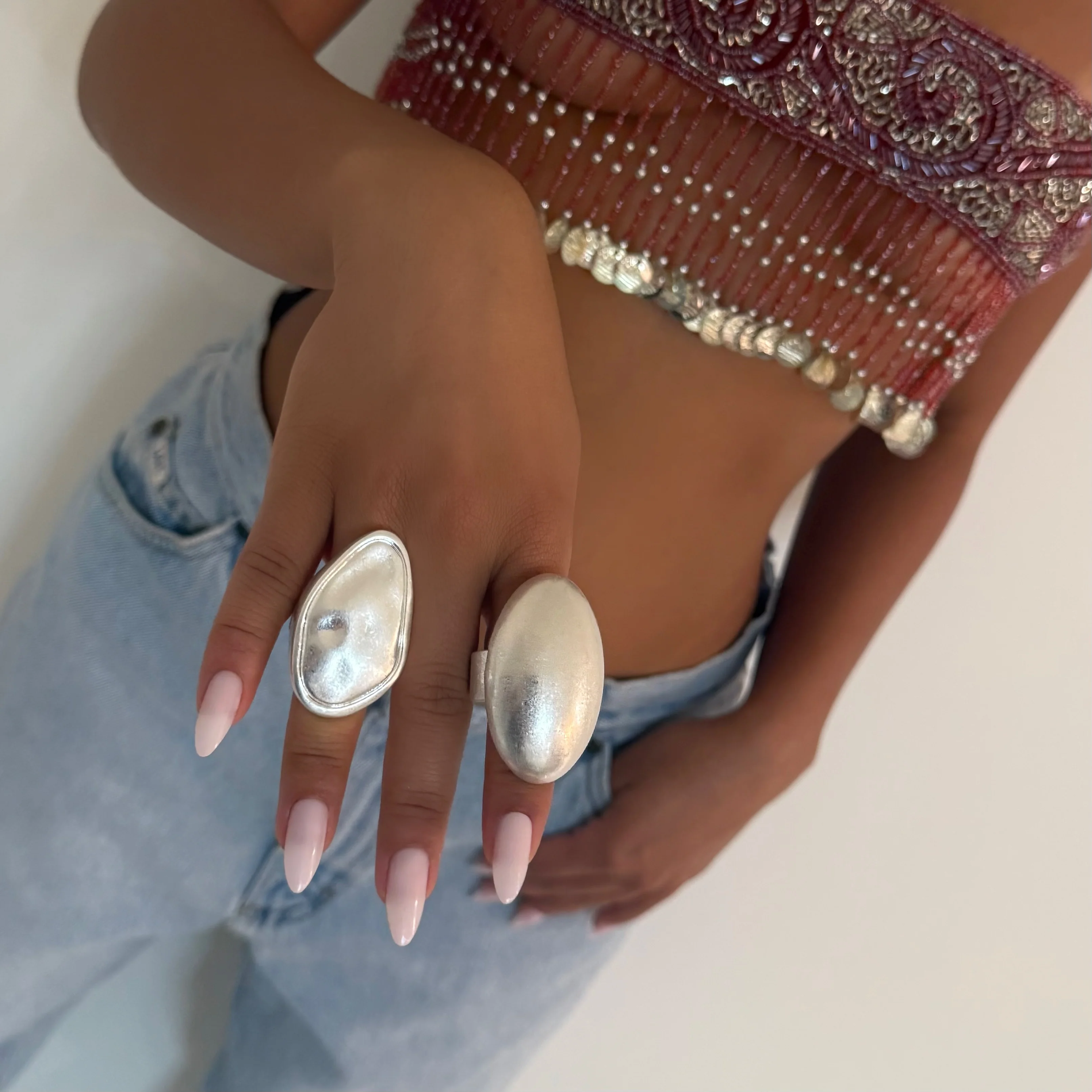 The Silver Dramatic Rings