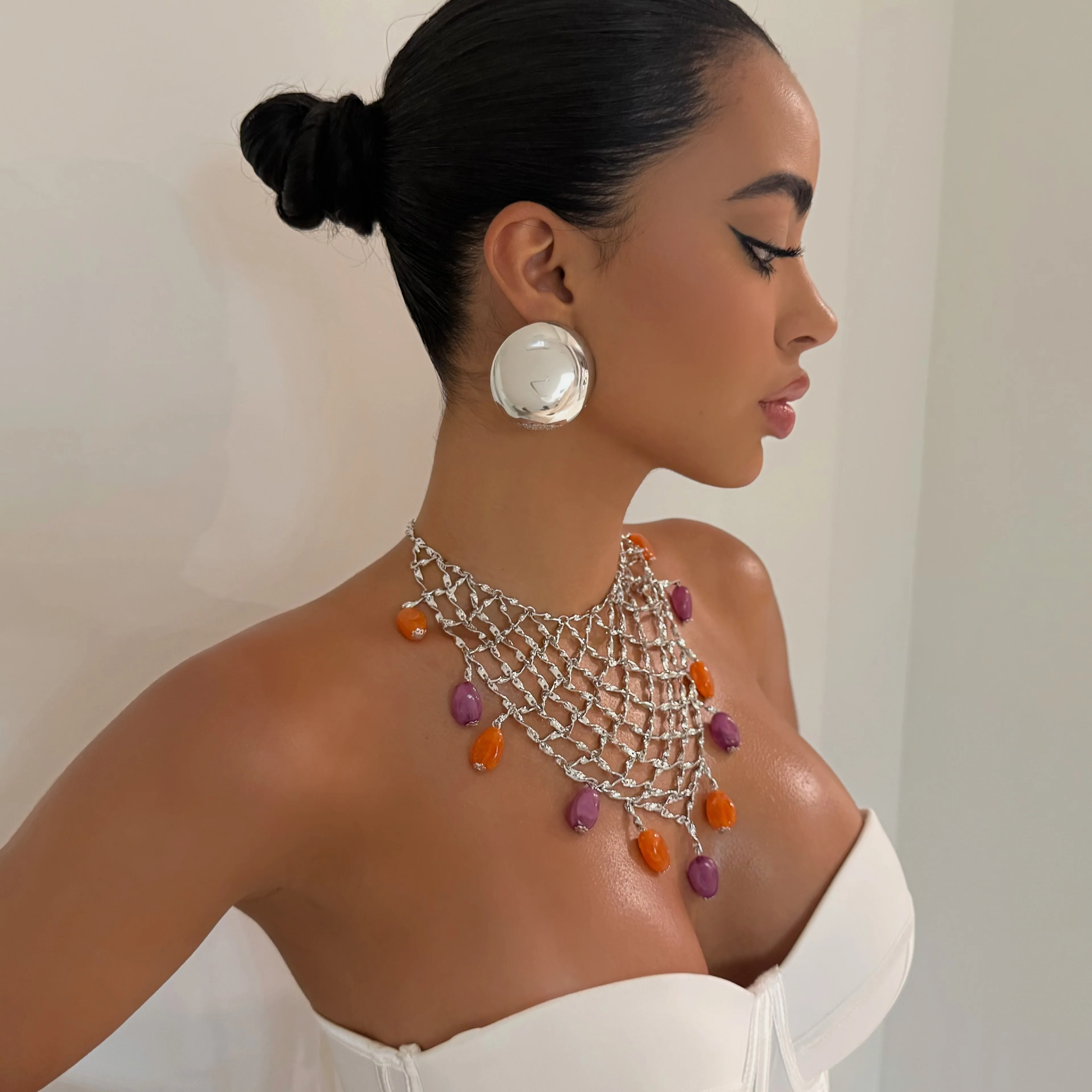 The Silver Dripping Necklace