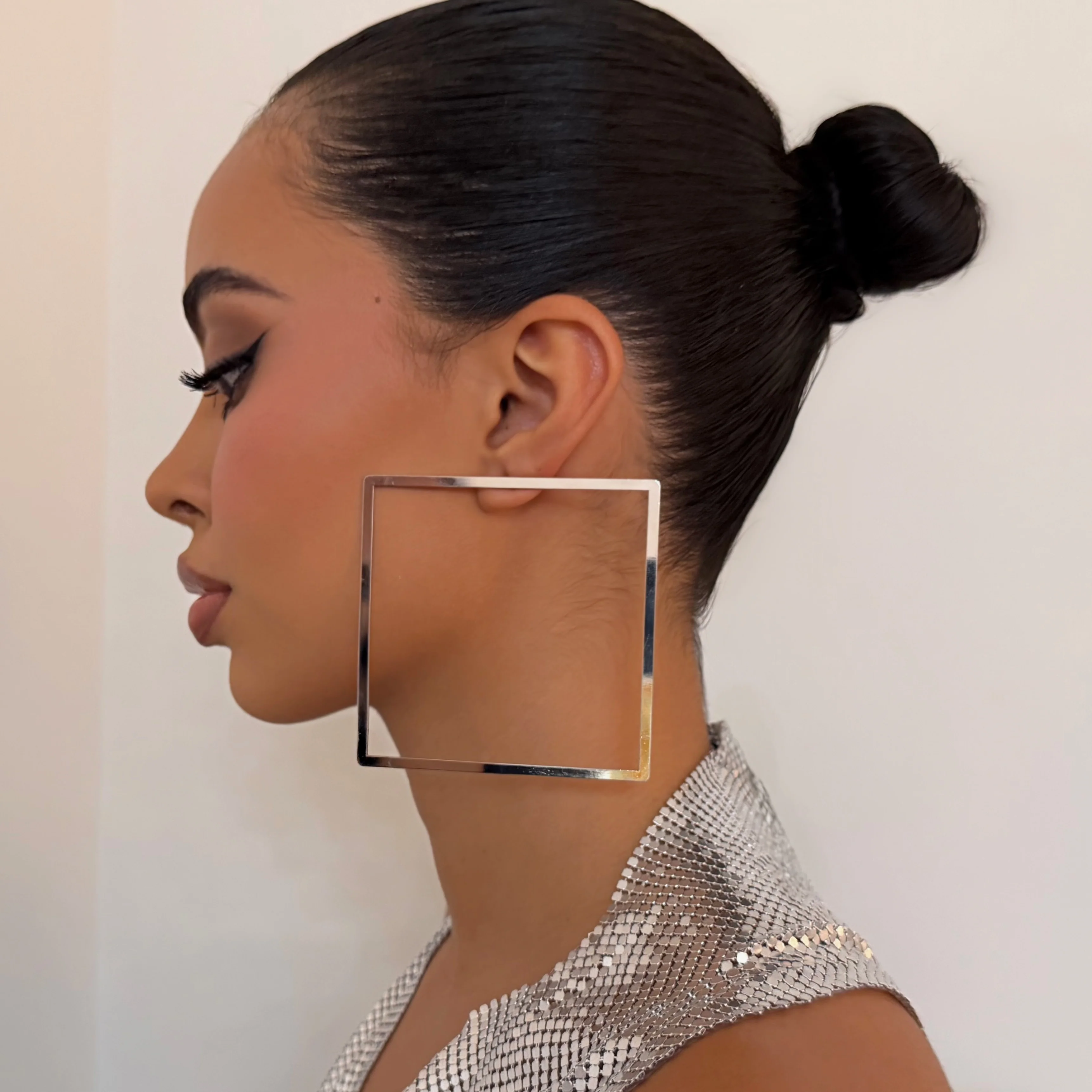 The Silver Outline Earrings