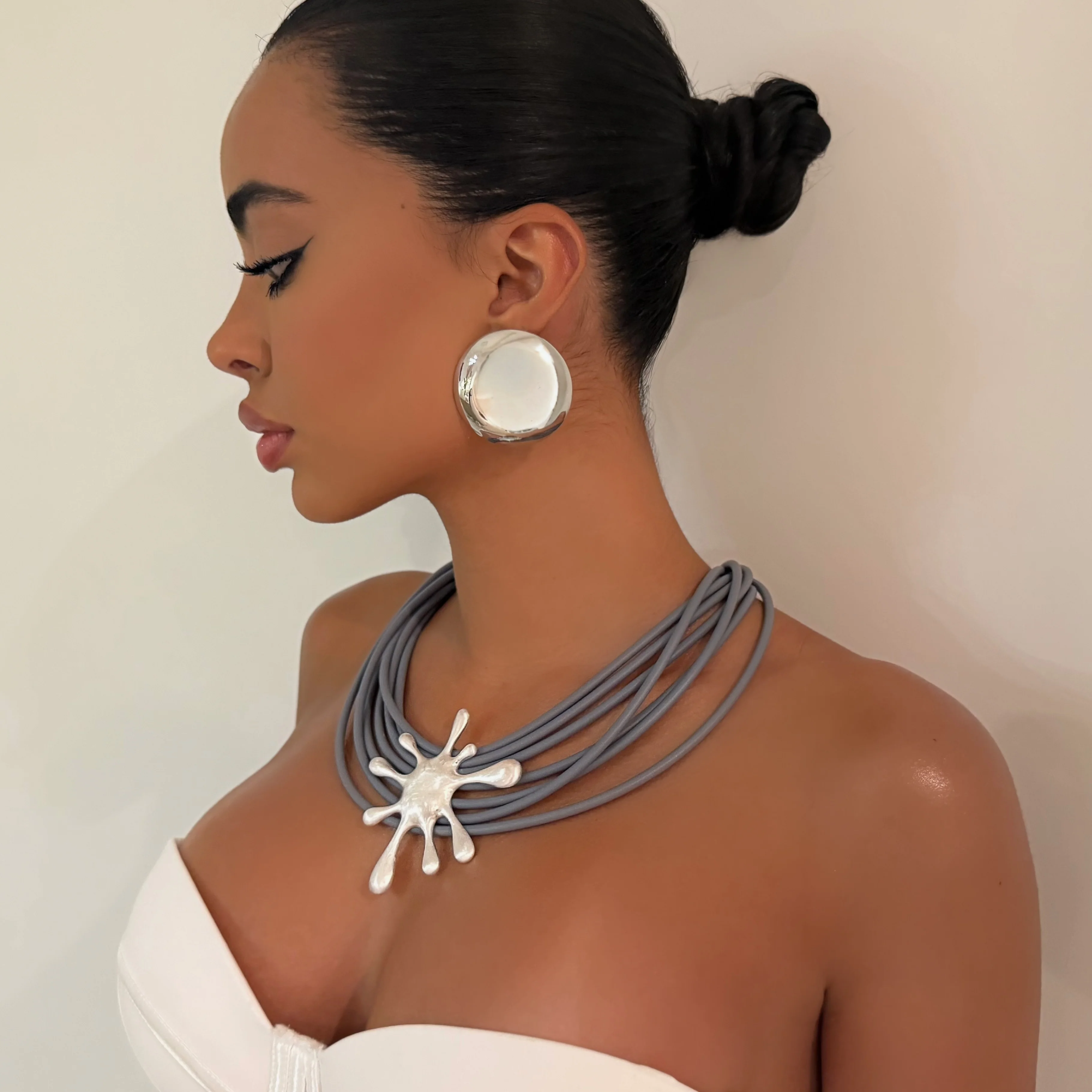 The Silver Splash Necklace