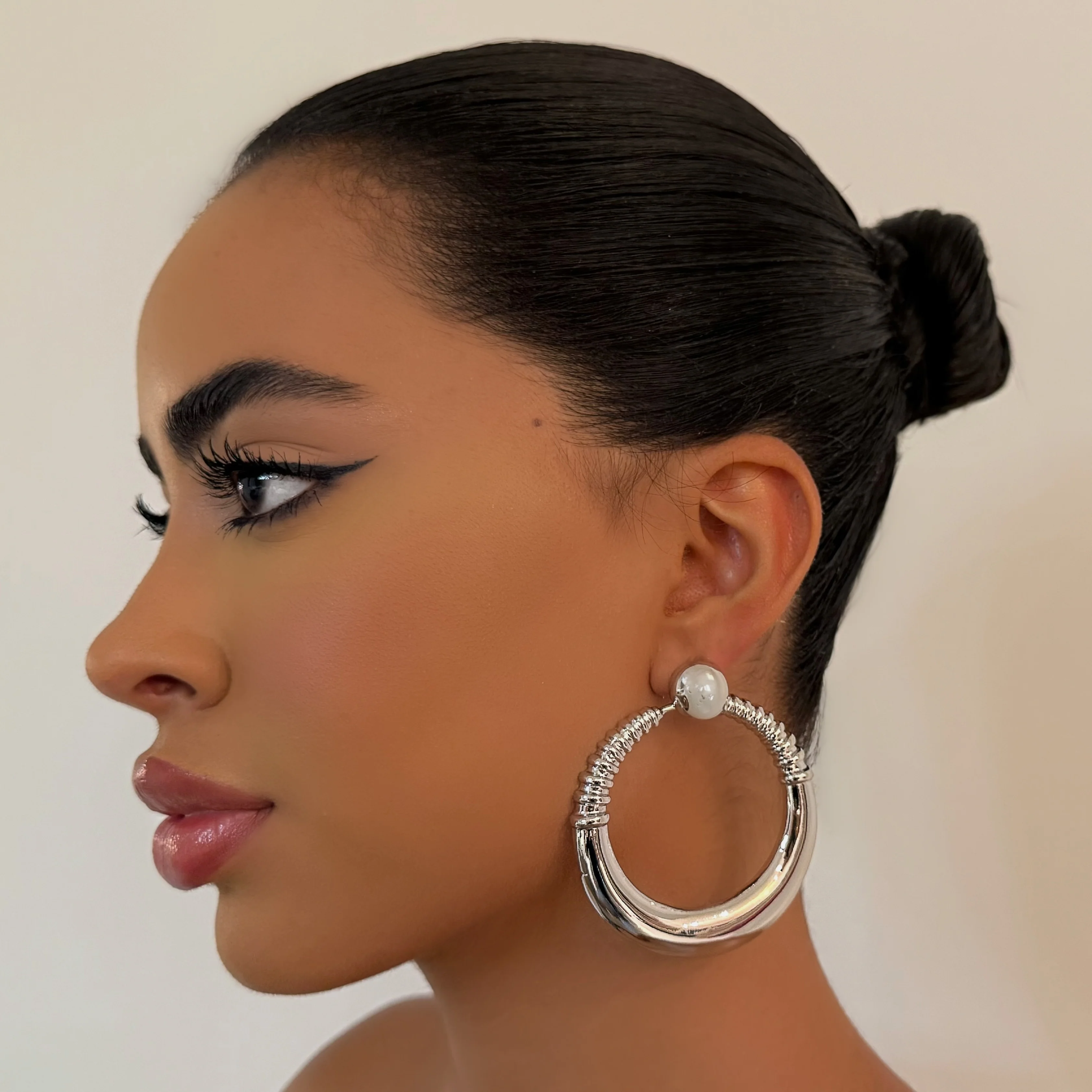 The Silver Staple Hoop