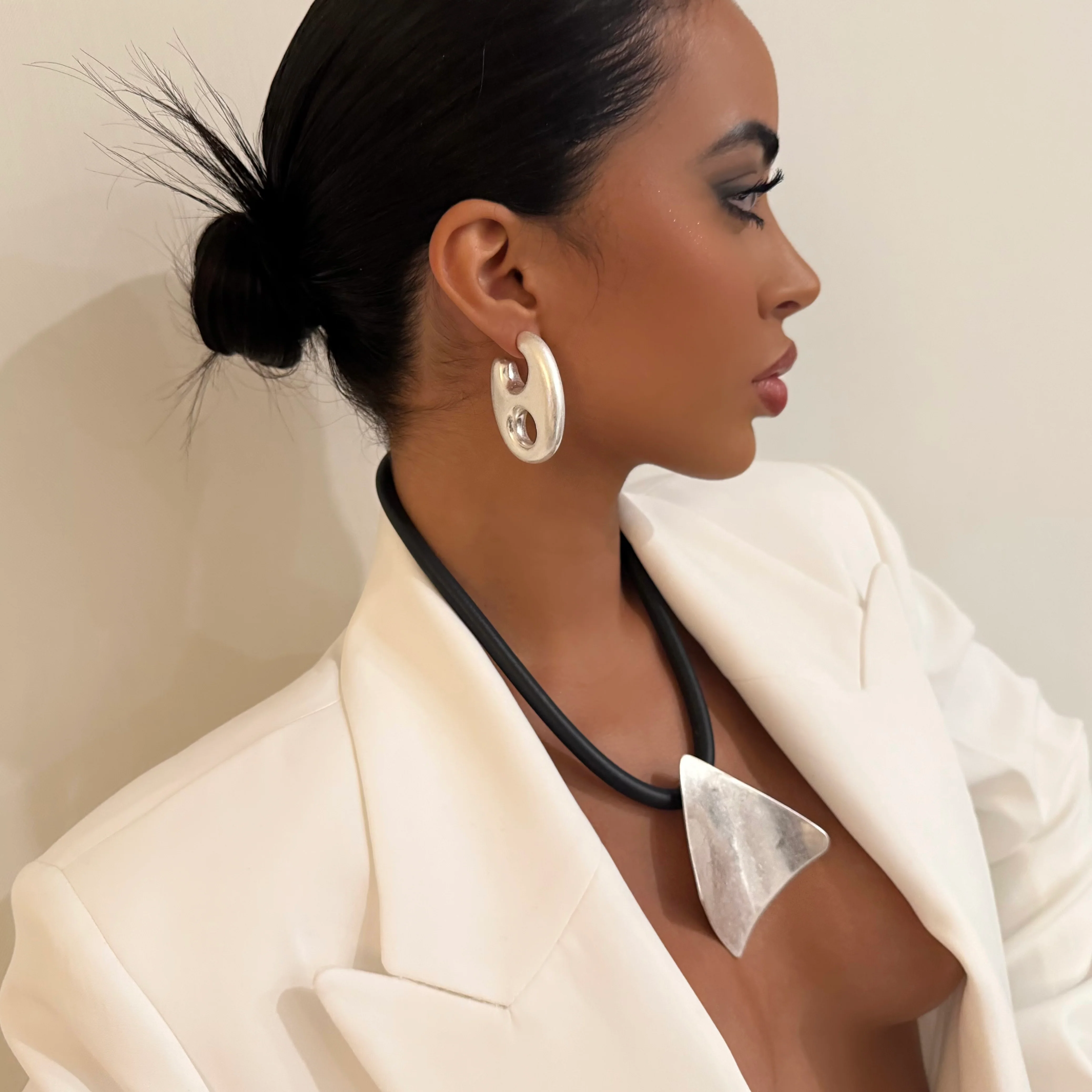 The Square Chrome Necklace