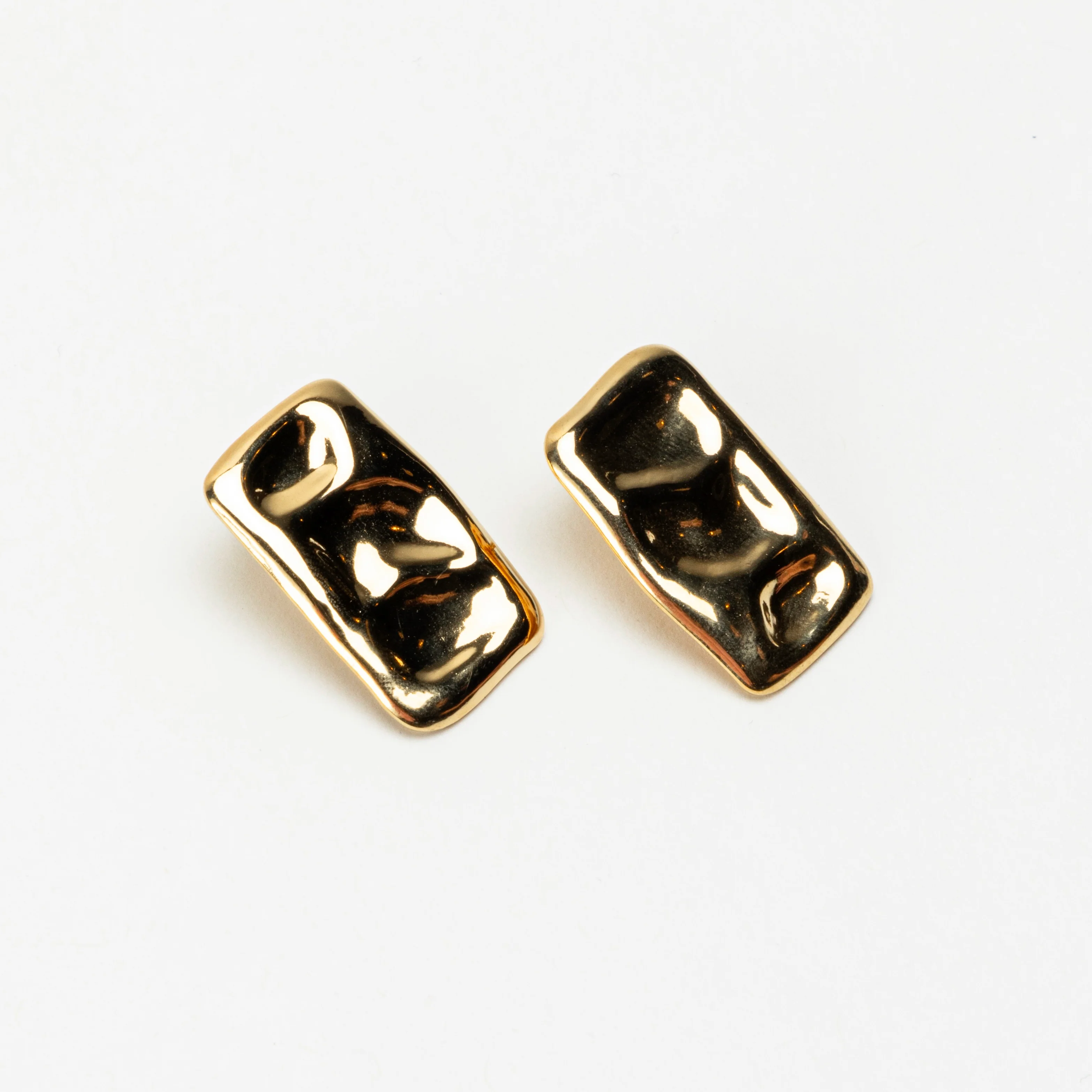 The Square Gold Collection Earrings - Image 2