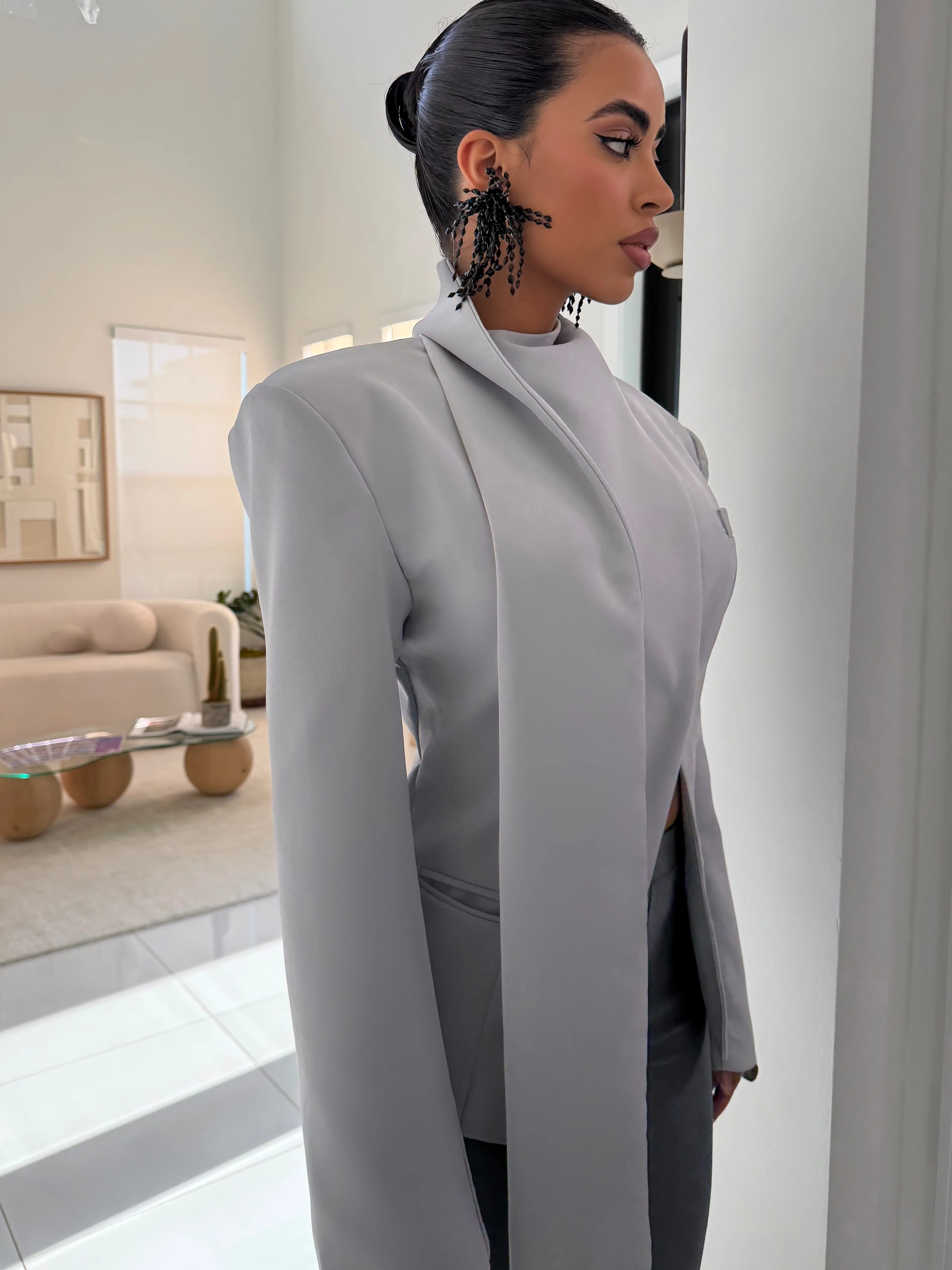 The Stone Wrap Blazer