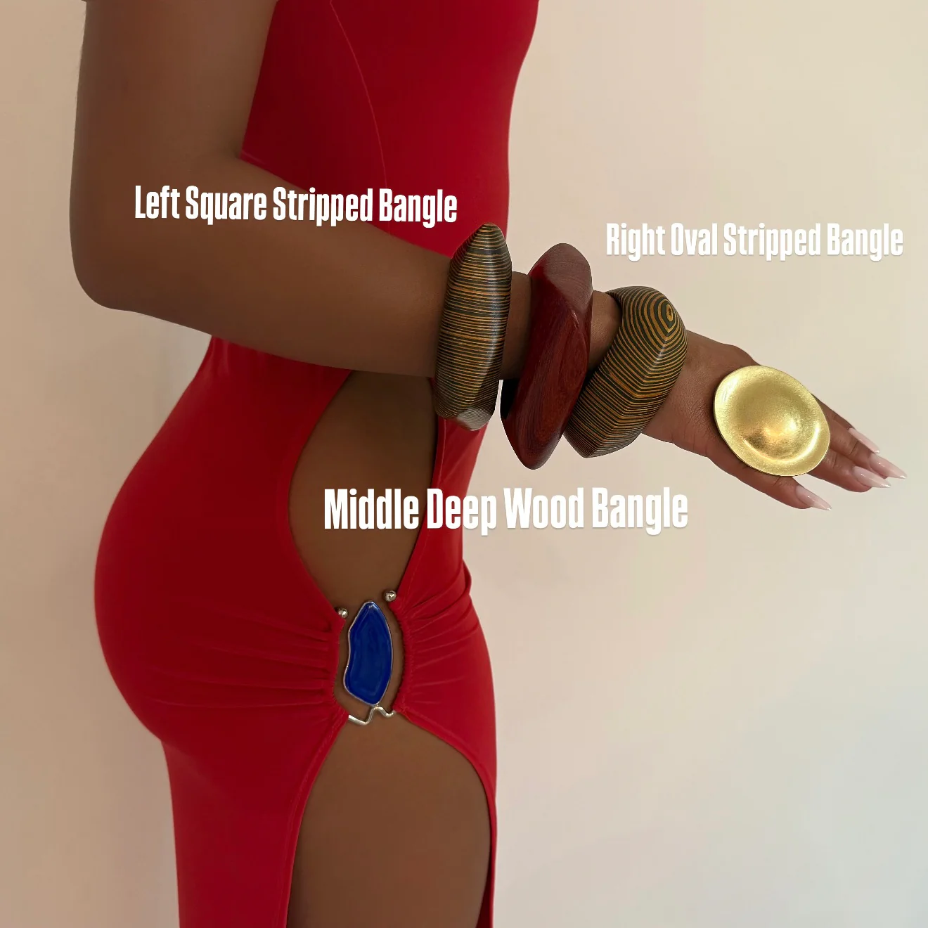 The Stripped Wooden Bangle - Image 2