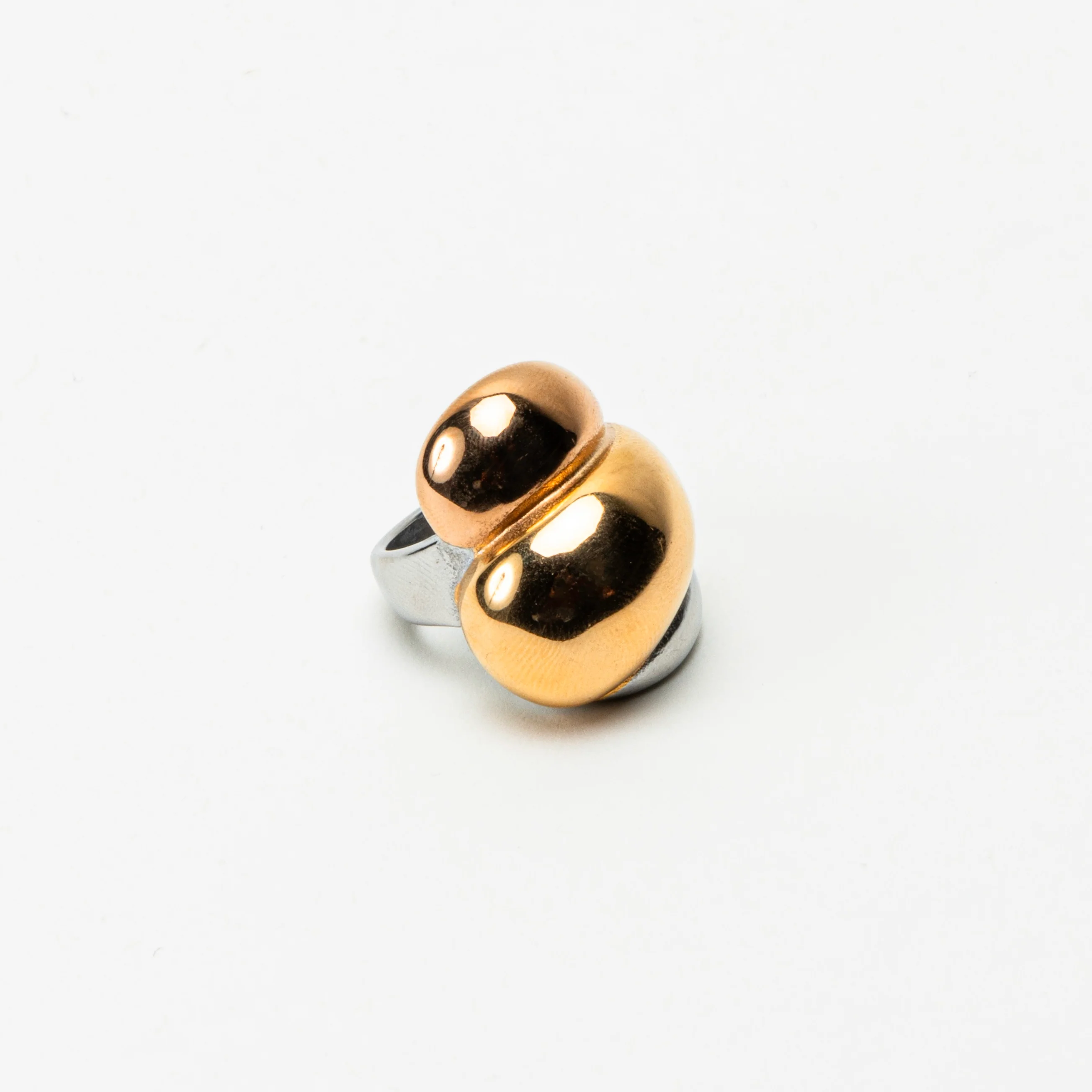 The Swirl Two Tone Collection Ring
