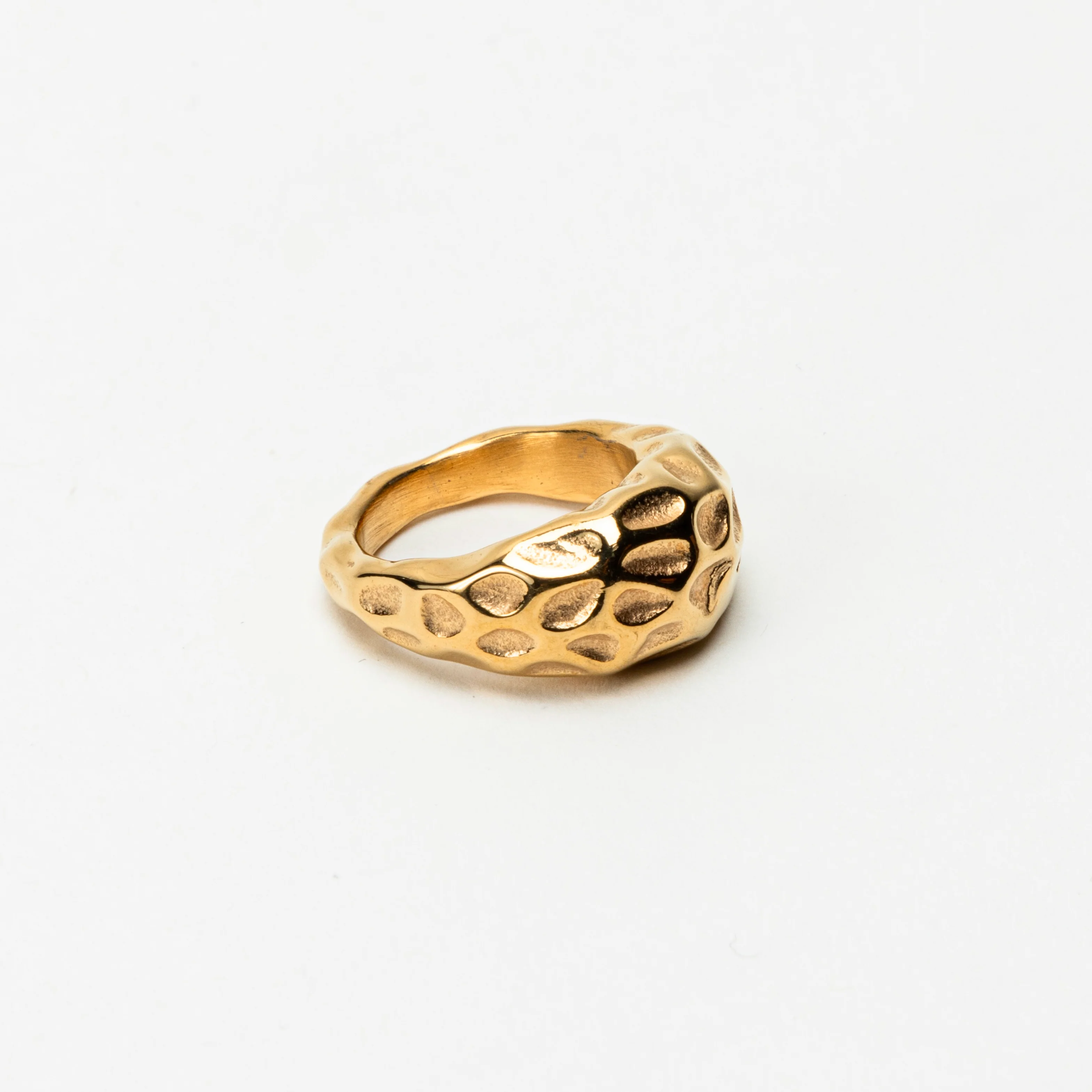 The Textured Gold Collection Ring