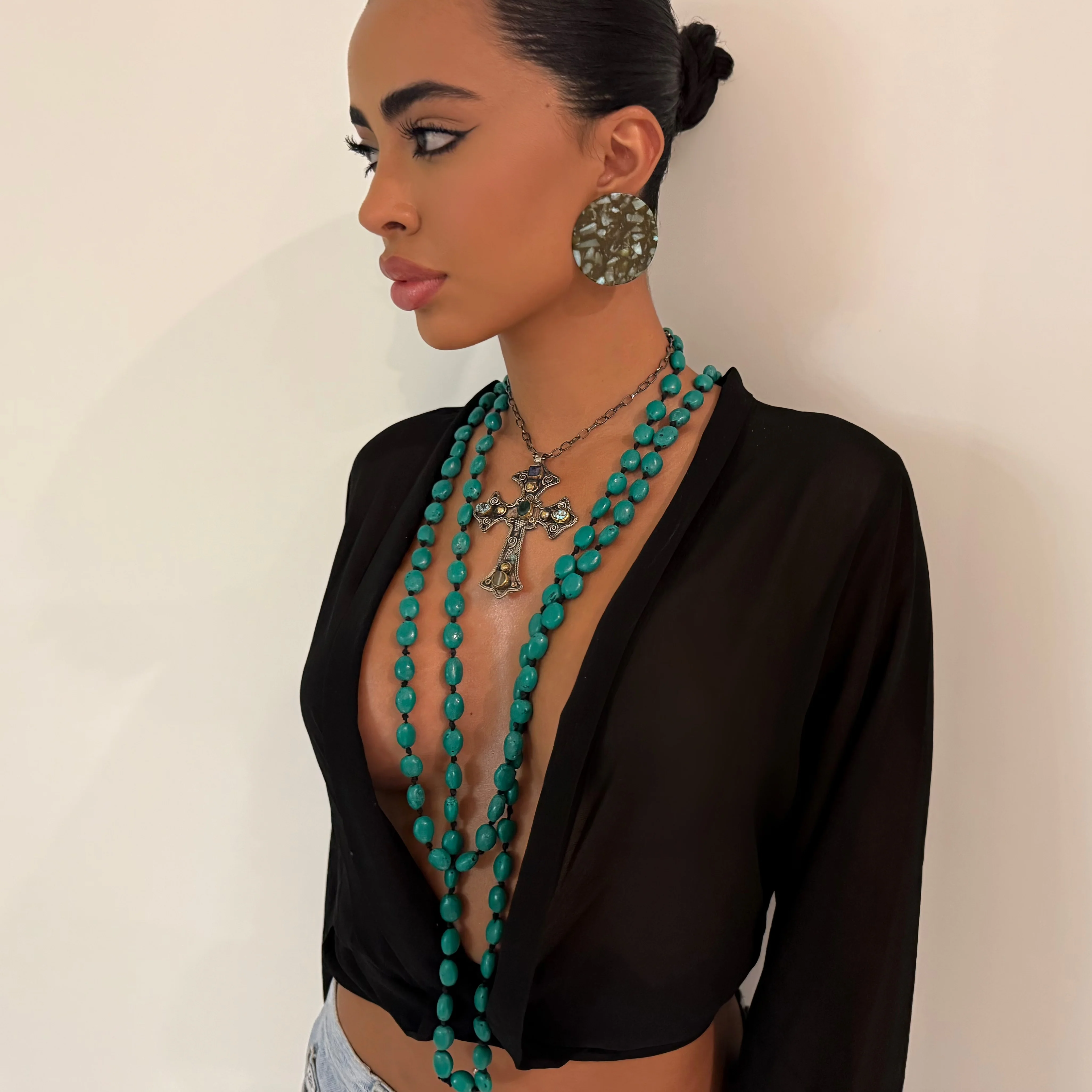The Turquoise Beaded Chains