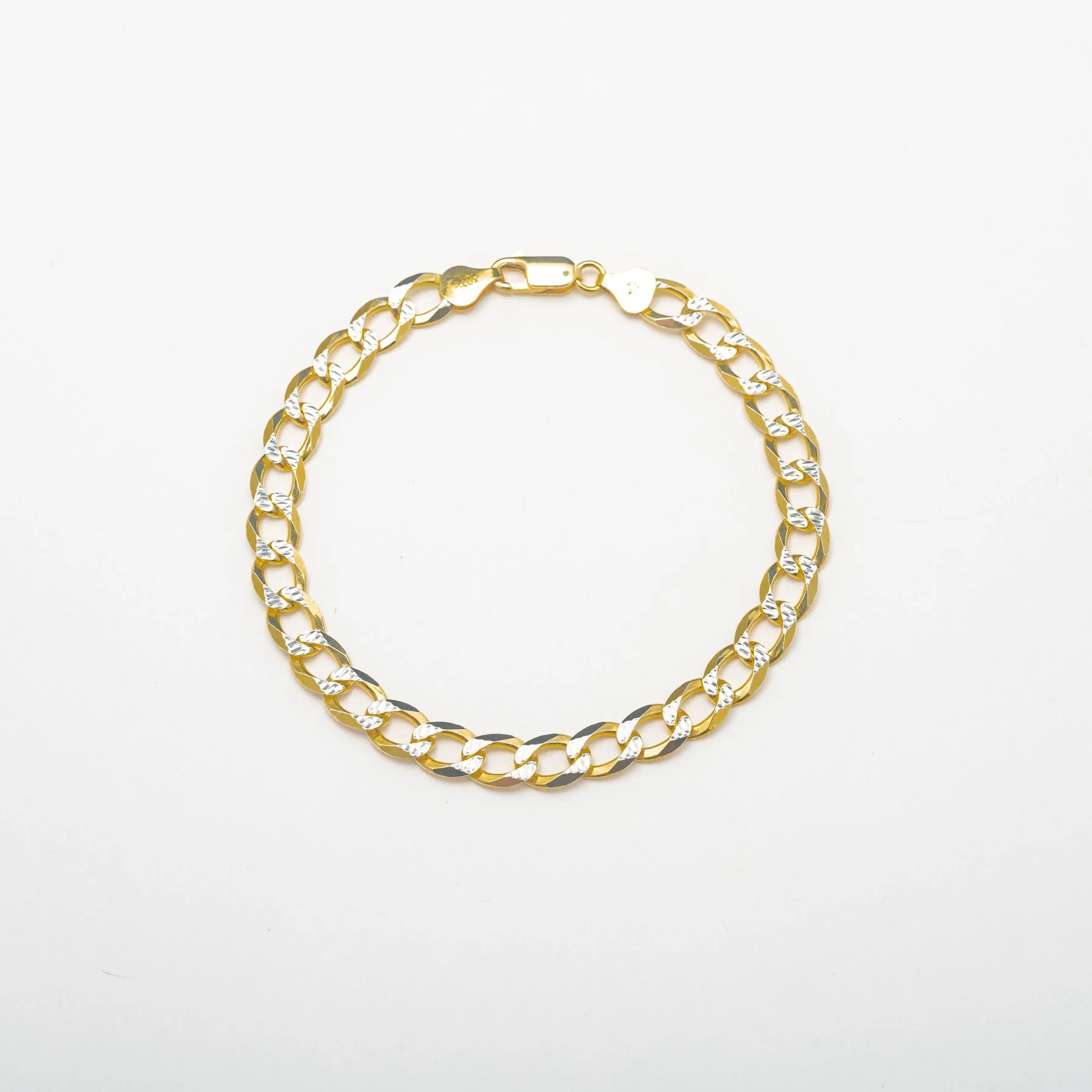 Thick Two Toned Anklet