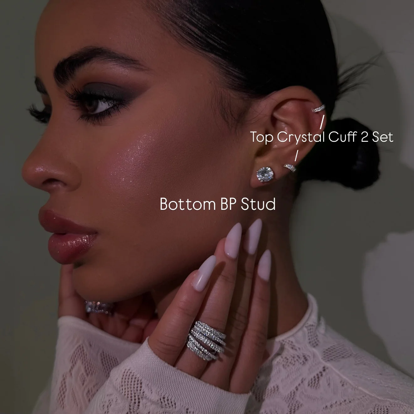 Top Crystal Cuff 2 Set - Image 2