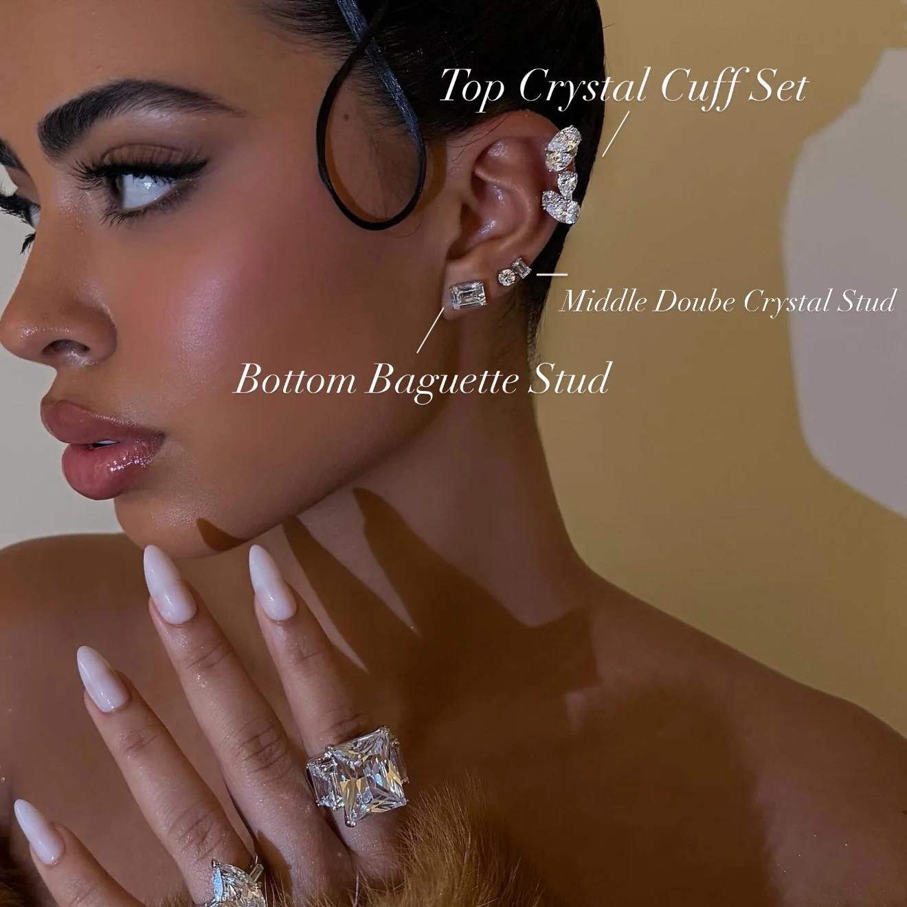 Top Crystal Cuff Set - Image 2