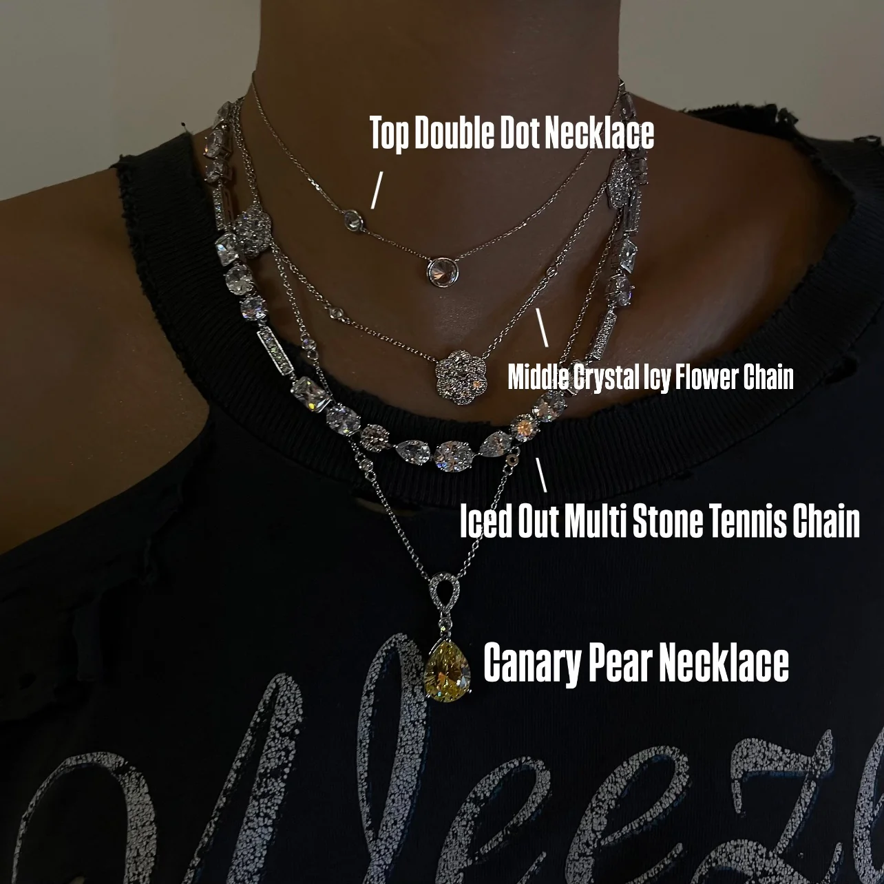 Top Double Dot Necklace - Image 2