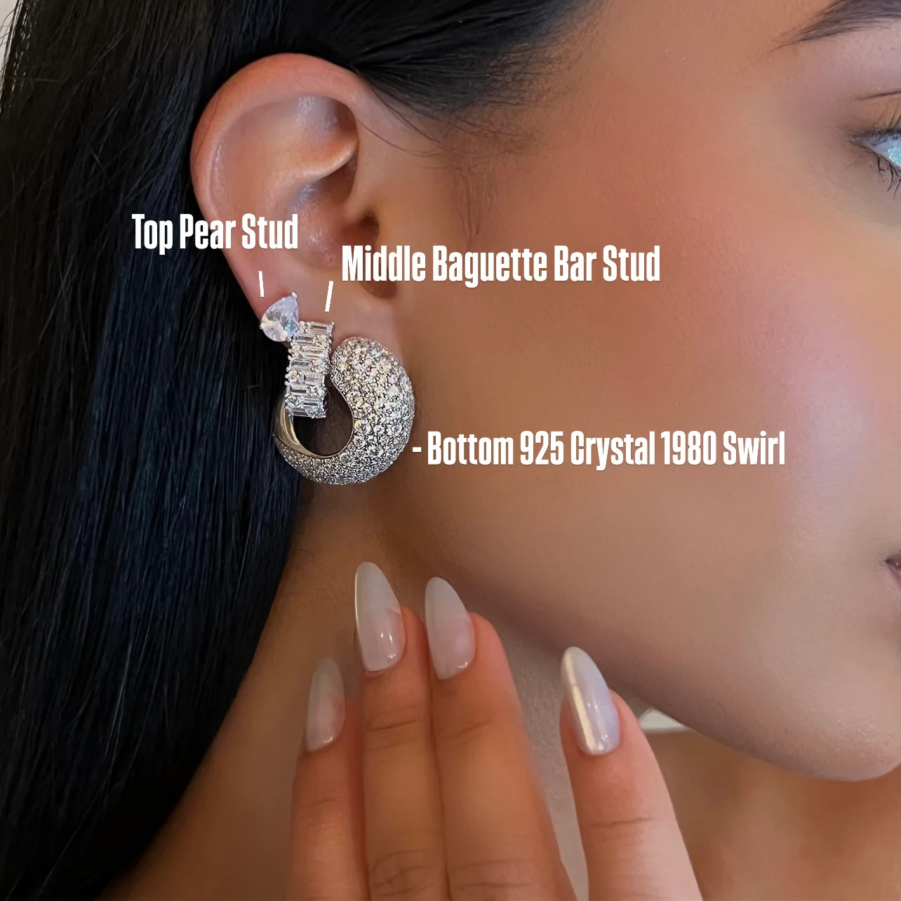 Top Pear Stud - Image 2