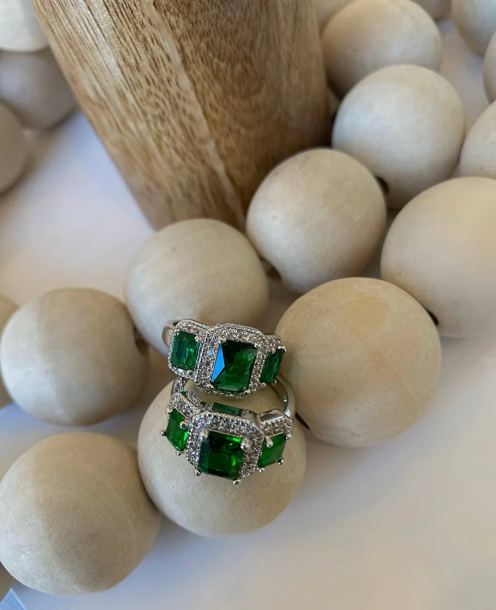 Triple Emerald Ring