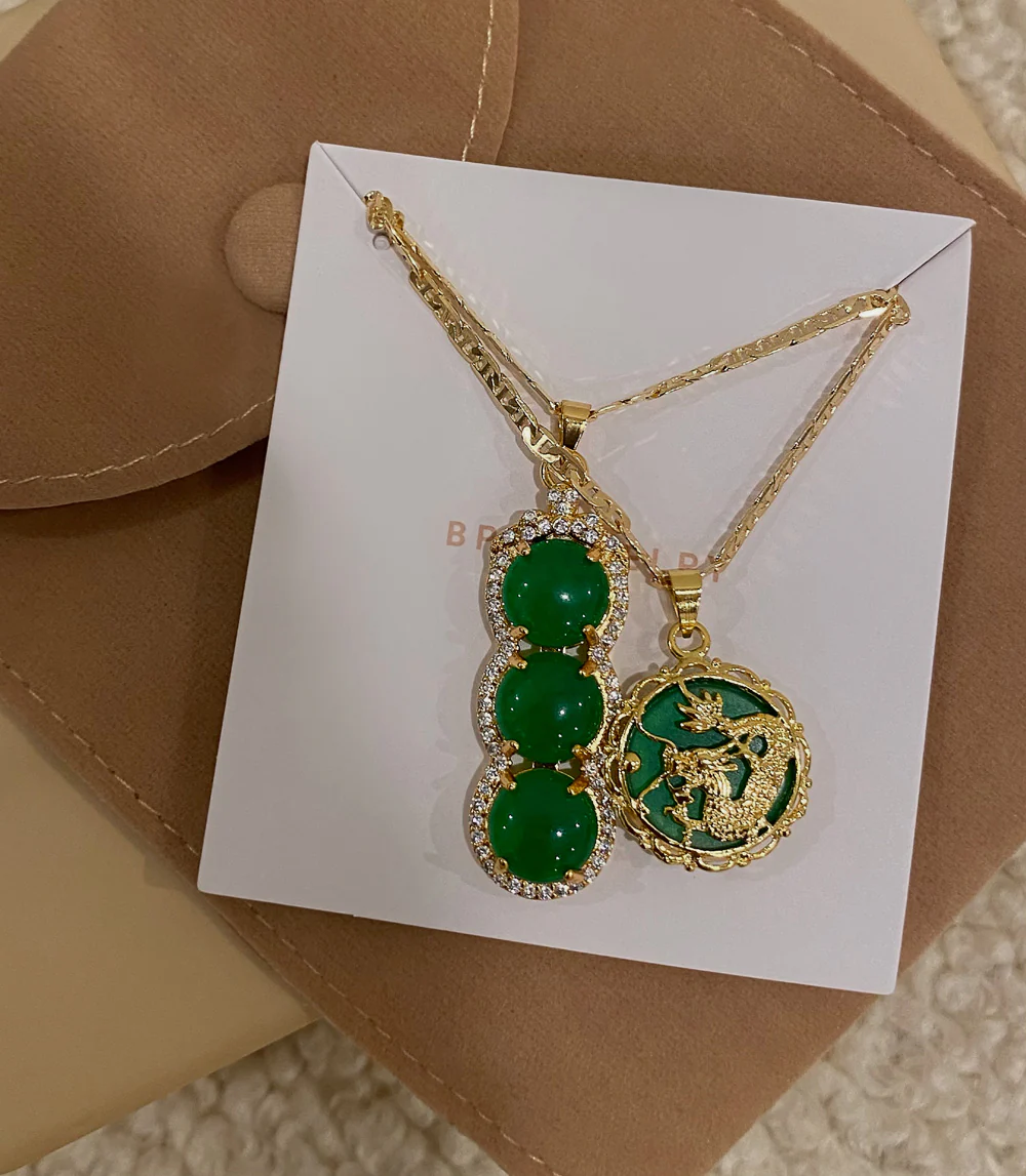 Triple Jade Pendant